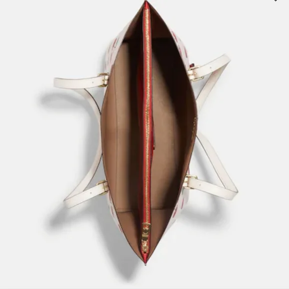 NWT Coach Mollie Lg Tote Bag with Cherries Sold do not purchase - Picture 3 of 6